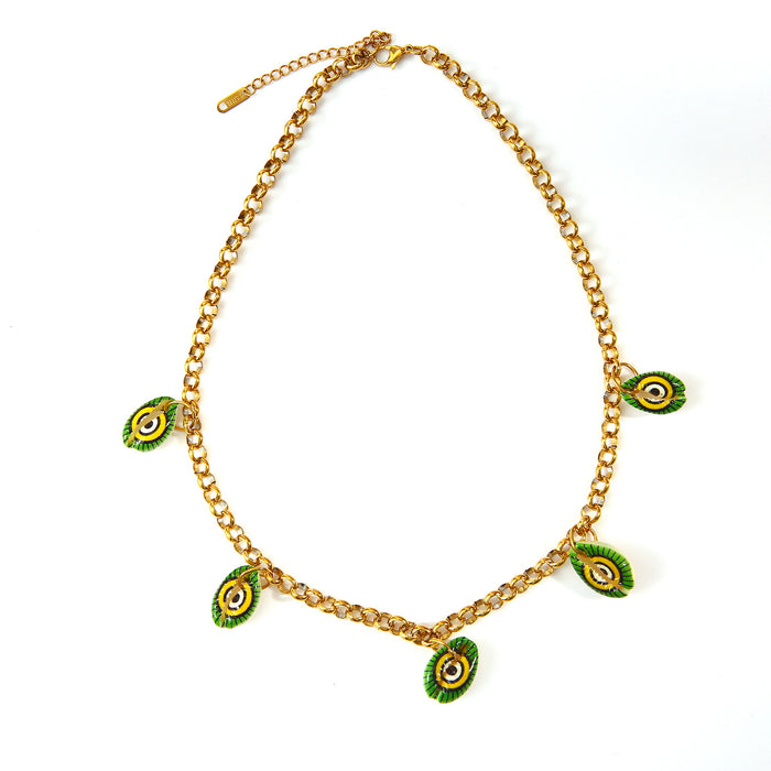 Wholesale Original design of stainless steel necklace with pendant, fashionable and personalized pendant, color preserving necklace