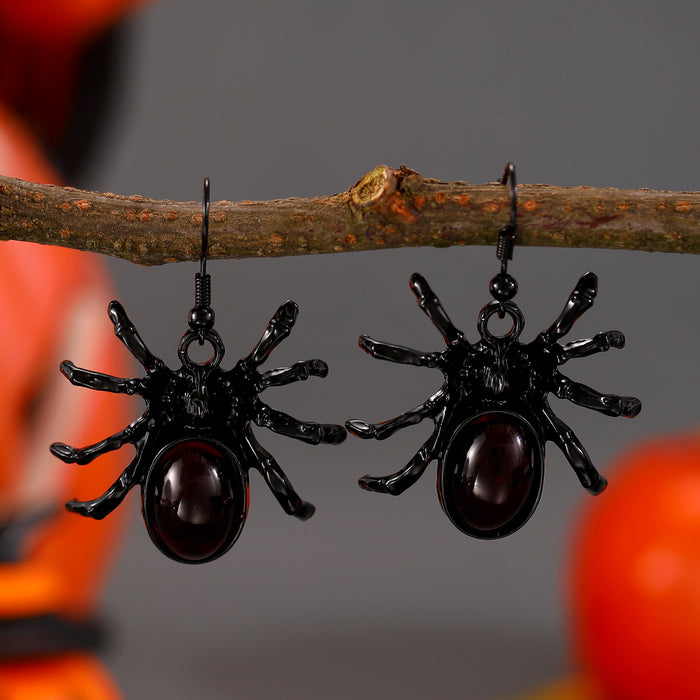 Wholesale Vintage Earrings Female Spider Bat Spider Skull Earrings Halloween Earrings