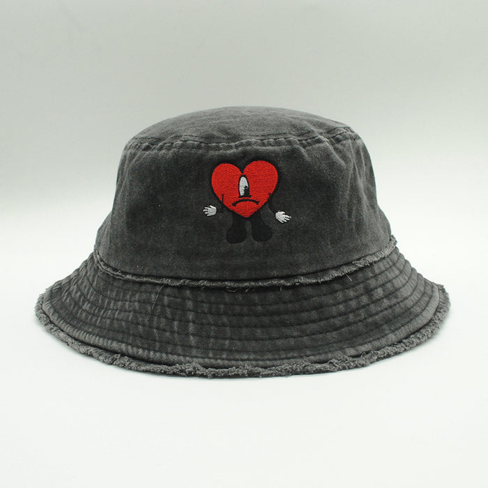 Wholesale Embroidery Washed Cotton Bucket Hat JDC-FH-PeiN020