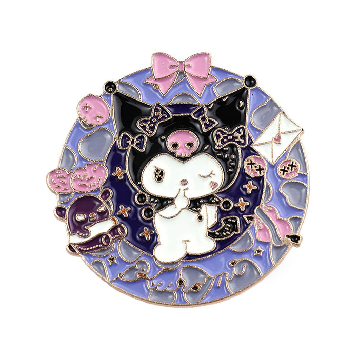 Wholesale Painted Brooch Cute Cartoon Oil Drop Metal Badge Accessories