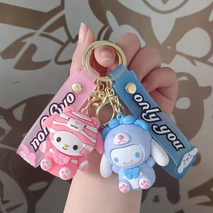 Wholesale Cartoon Silicone Doll Keychain JDC-KC-HaoXi020