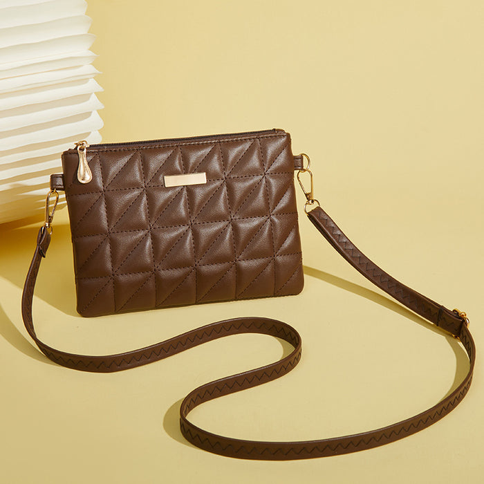 Wholesale White Urban Simplicity Embroidered Crossbody Bag For Women Fashion Accessory Gift