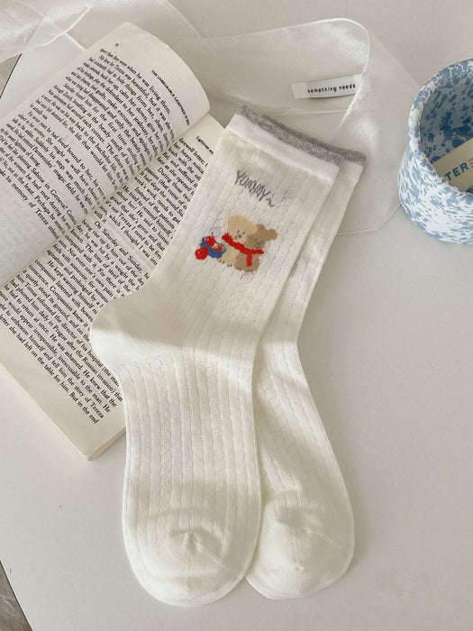 Wholesale Cute cartoon socks with mesh, breathable, sweat absorbing, boneless cotton socks