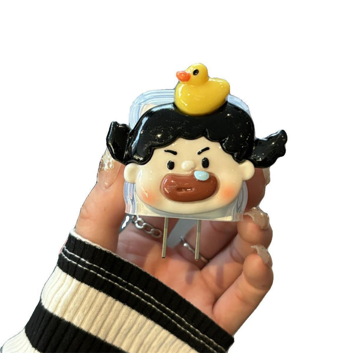 Wholesale Ugly-cute charger protective case with 3D embossed design