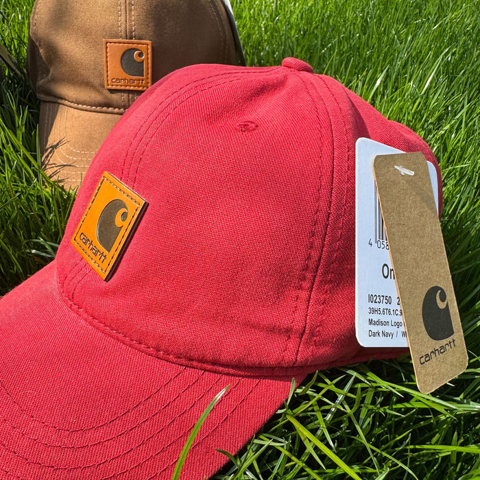 Wholesale Outdoor retro duckbill cap leather label soft top baseball cap workwear solid color curved edge cap unisex hat