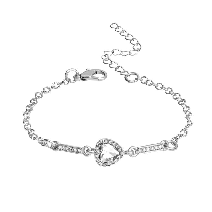 Wholesale Heart-shaped Women's Bracelet Diamond Jewelry Women's Jewelry Bracelet Gift
