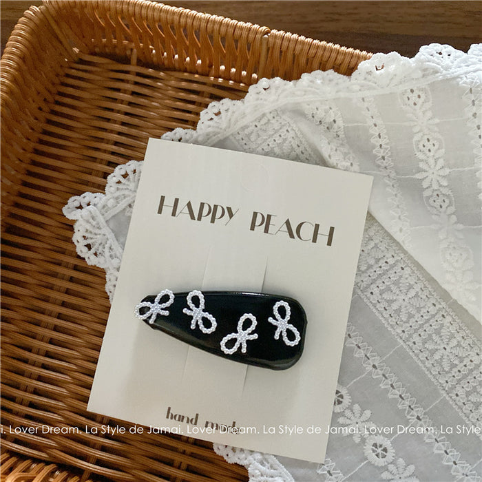 Wholesale Texture bow, bangs clip, side clip, hair clip, hair accessory