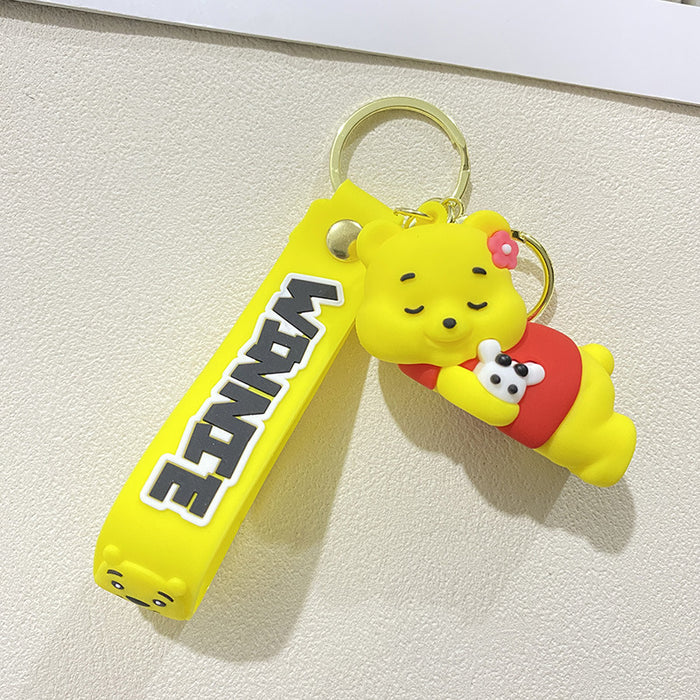 Wholesale Cute PVC honey bear keychains