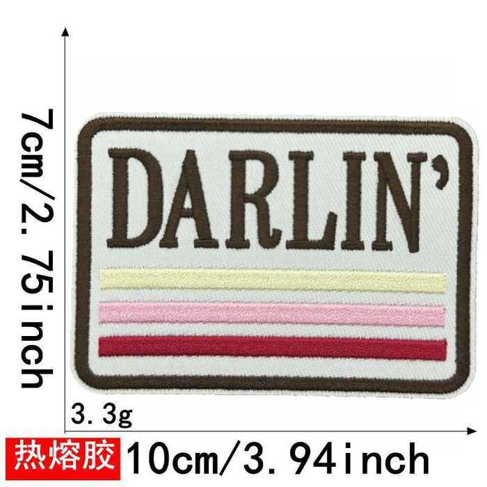 Wholesale English sign cloth DIY Patches