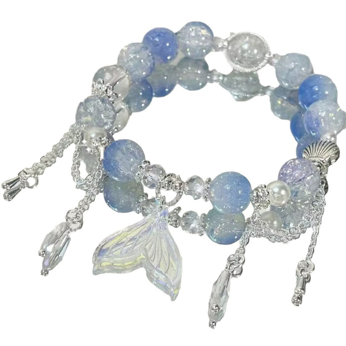 Wholesale Impression Bracelet, niche, high beauty, tassel, fish tail, hand bead