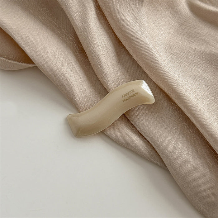 Wholesale New letter wave hair clip with side clip and duckbill clip for high-end temperament hair clip headwear