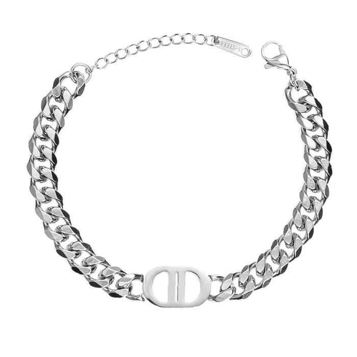 Wholesale Titanium Steel Chain Double D Bracelet JDC-BT-LG009