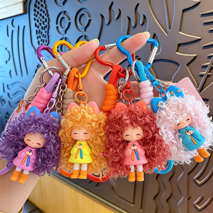 Wholesale Trendy Cartoon Girl Keychain With Soft Glue Nafu Doll Design For Bag Car Or Office Decor