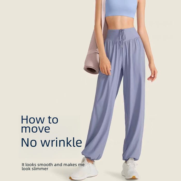 Wholesale New cool and quick drying sports pants with long legs and loose fit yoga pants for casual fitness wear