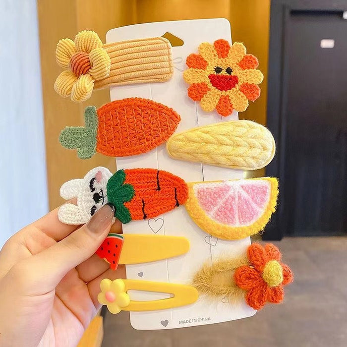 Wholesale Plush Hair Clip Lambswool Baby  Cute Bb Clip Cartoon