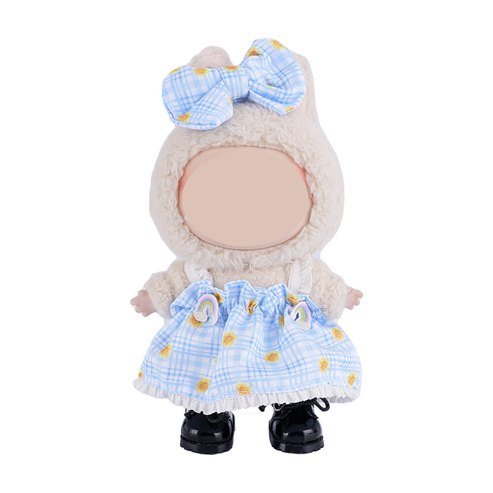 Wholesale shaped plaid overalls suit