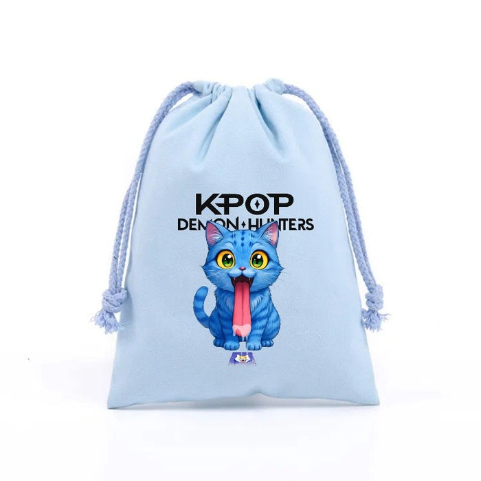 Wholesale Cartoon Canvas Drawstring Storage Bag Handbags