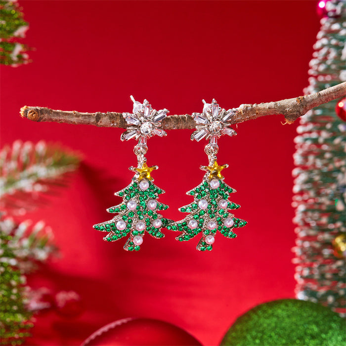 Wholesale Stylish Christmas-themed earrings