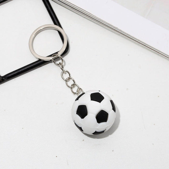 Wholesale mini basketball Football key chain simulation sporting goods