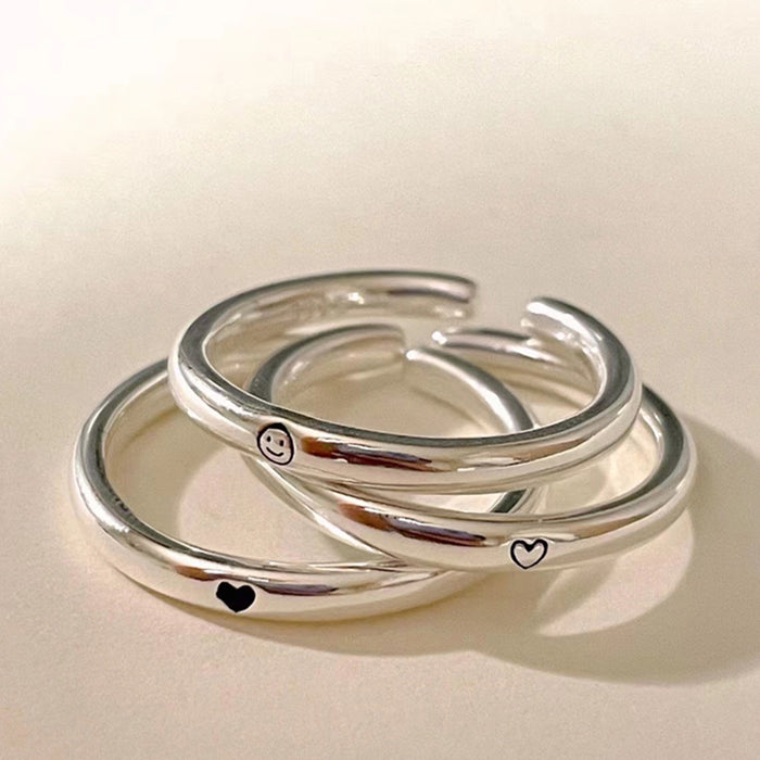 Wholesale Minimalist ring, pure silver open ring, fashionable and luxurious