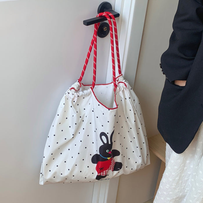 Wholesale Shoulder bag, casual versatile, large capacity tote bag, cartoon travel canvas bag