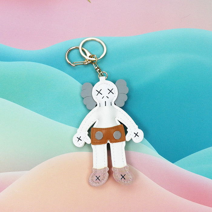 Wholesale  leather ornaments doll  keychain bag pendant car decoration phone case accessories