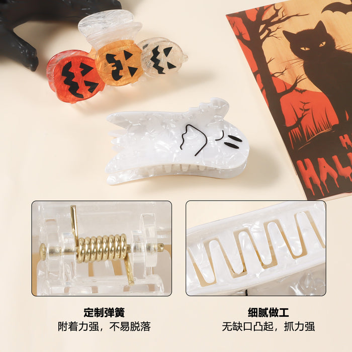Wholesale Pumpkin Skull Shark Hair Clip PVC Creative Hair Accessory For Haunted House Party
