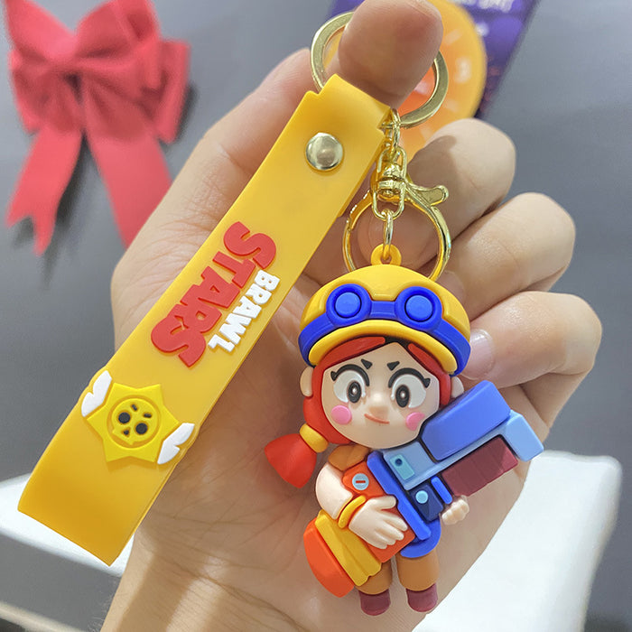 Wholesale Cute PVC cartoon character keychains