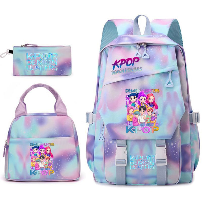 Wholesale Kpop Cute Cartoon Theme Series Student Backpack Bags 3-Piece Set