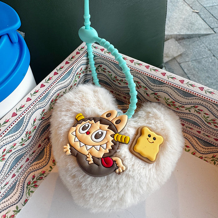 Wholesale Cartoon Funny Zoo Plush Doll Keychain Accessories Creative Cute Couple Best Friend Bag Pendant