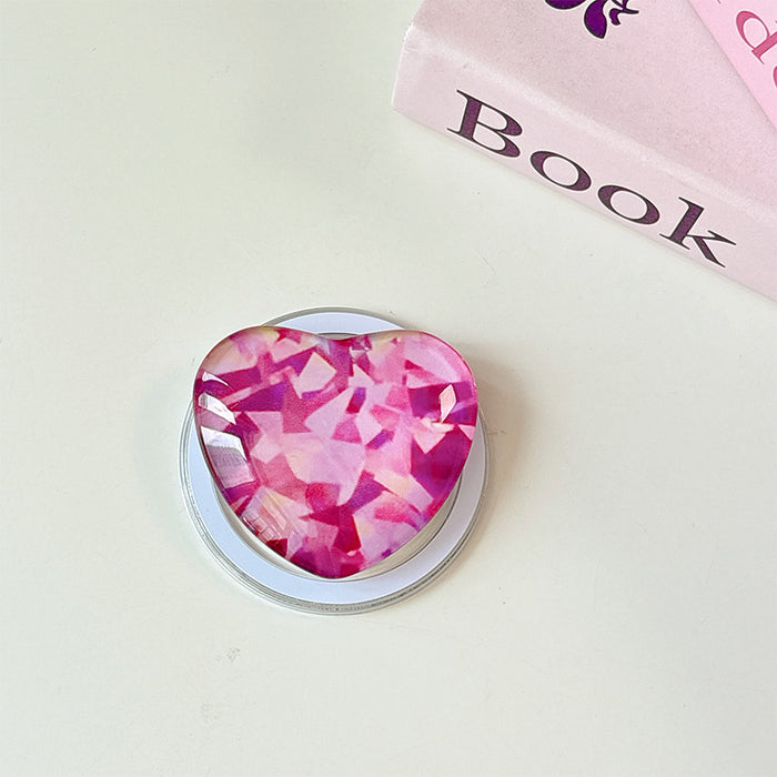 Wholesale Glass Heart-Shaped Phone Airbag Stand