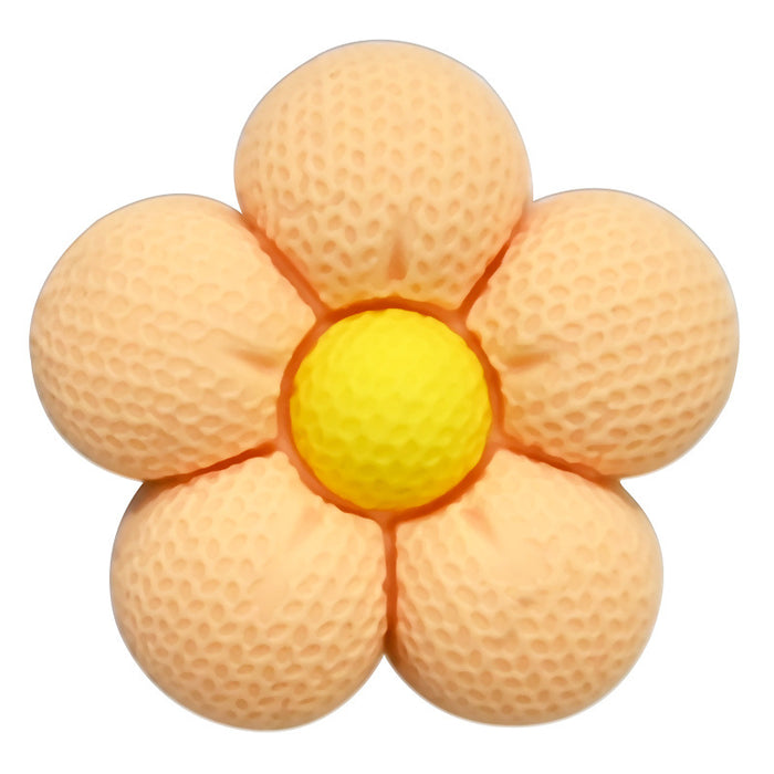 Wholesale Cartoon five petal flower 3D three-dimensional DIY hole shoe buckle PVC soft rubber detachable decorative accessory