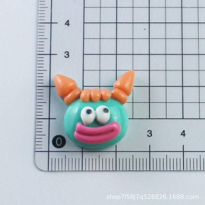 Wholesale Big Eyed Explosive Hair Monster Epoxy Cream Glue Phone Case Handmade Hairpin Accessories