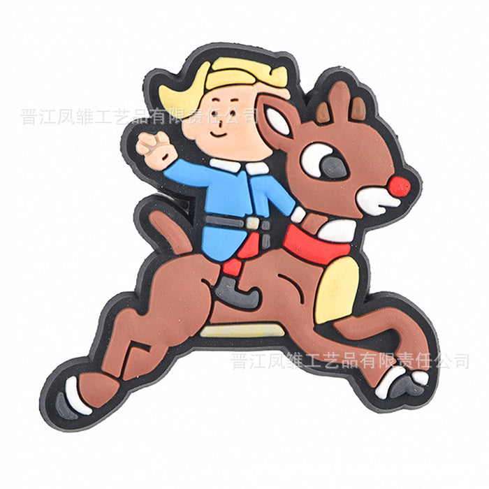 Wholesale 50pcs Christmas Shoes Charms  soft rubber shoes accessories decoration