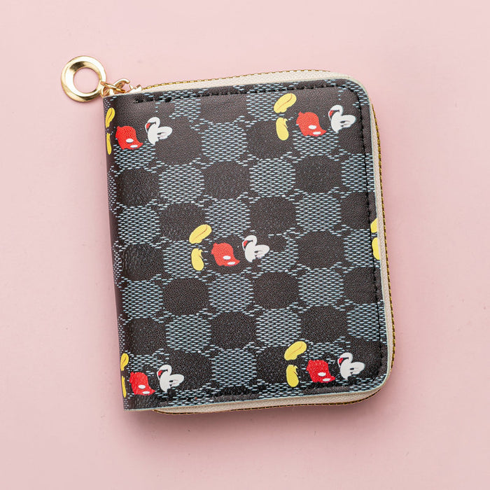 Wholesale Short PU wallet zipper design, cartoon coin purse