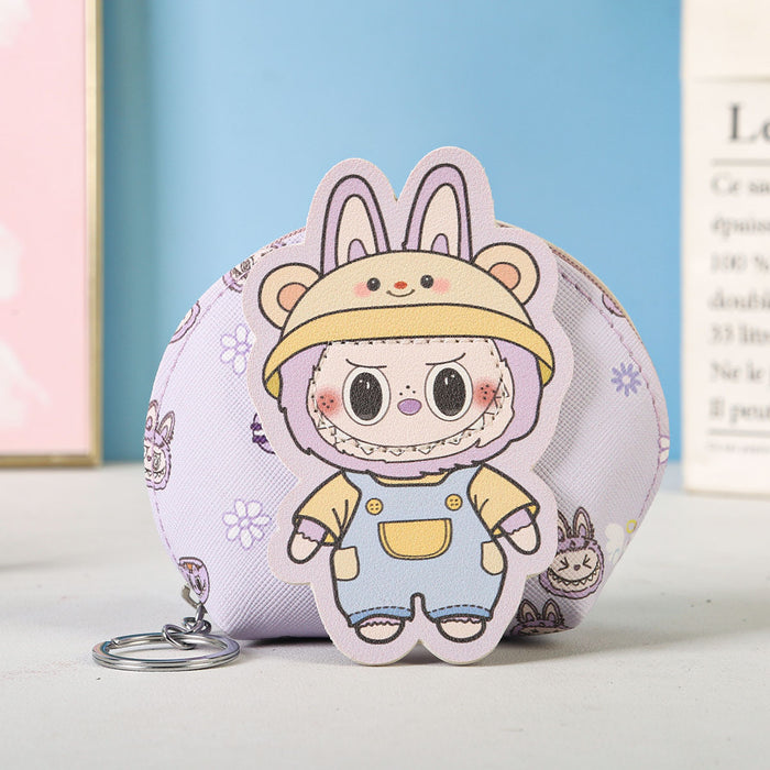 Wholesale Cute Coin Purse Keychain Cartoon Storage Doll Key Bag Doll Machine Grabber Pendant