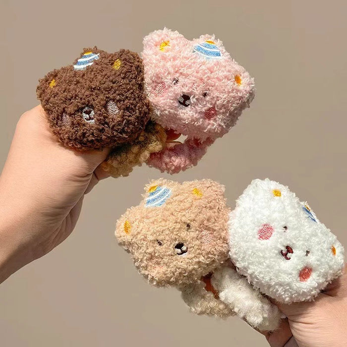 Wholesale plush bear Hair Scrunchies