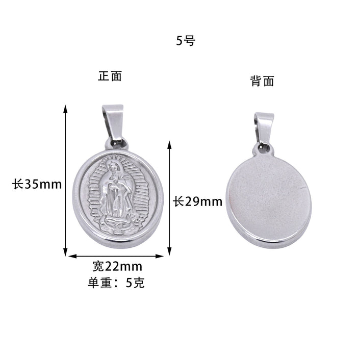 Wholesale Stainless Steel DIY Pendant Accessories JDC-DIY-ShuangN004