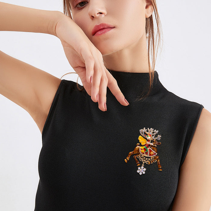 Wholesale Christmas animal elements pin accessories brooch