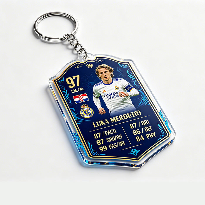 Wholesale 2pcs World Cup Shield Shape Football Star Acrylic Keychain