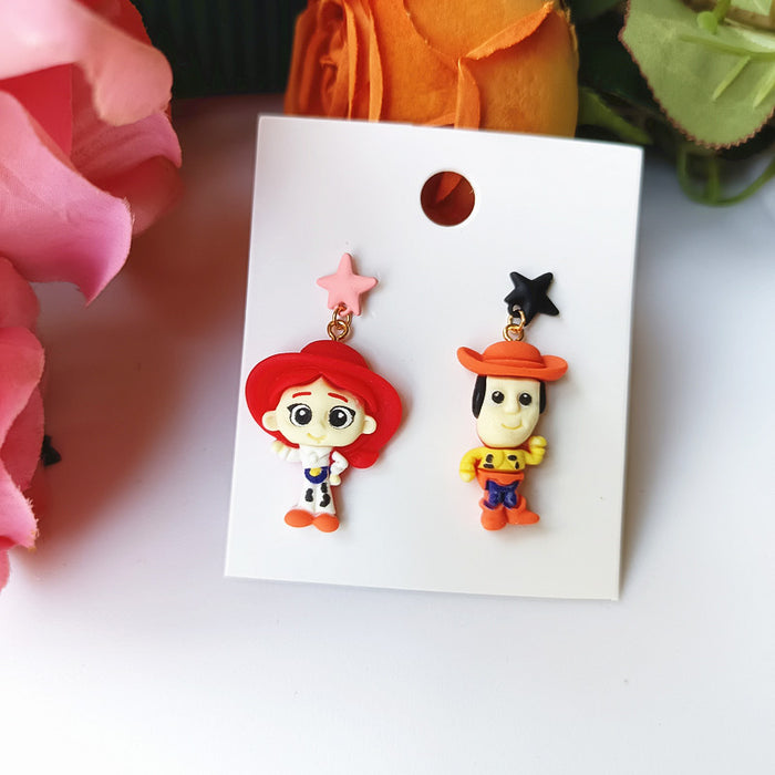 Wholesale Cute Cartoon Resin Earrings JDC-ES-Xiaox001