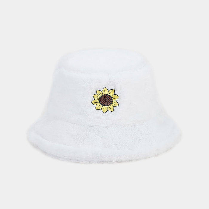 Wholesale Sunflower Plush Bucket Hat JDC-FH-LvY049