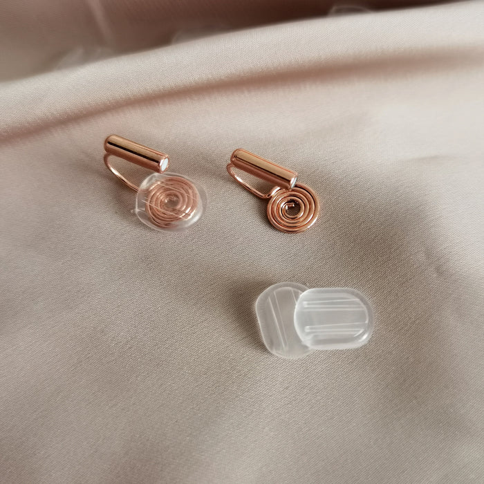 Wholesale Mosquito coil ear clip without ear hole ear clip earring converter ear clip handmade DIY