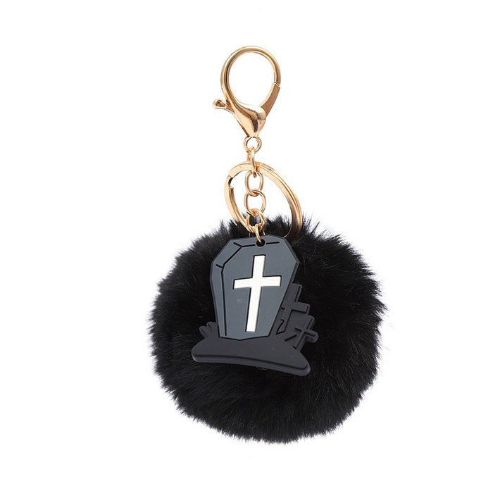 Wholesale Cartoon Monster  Plush Doll Keychain Pendant Doll Student Backpack Keychain Small Gift