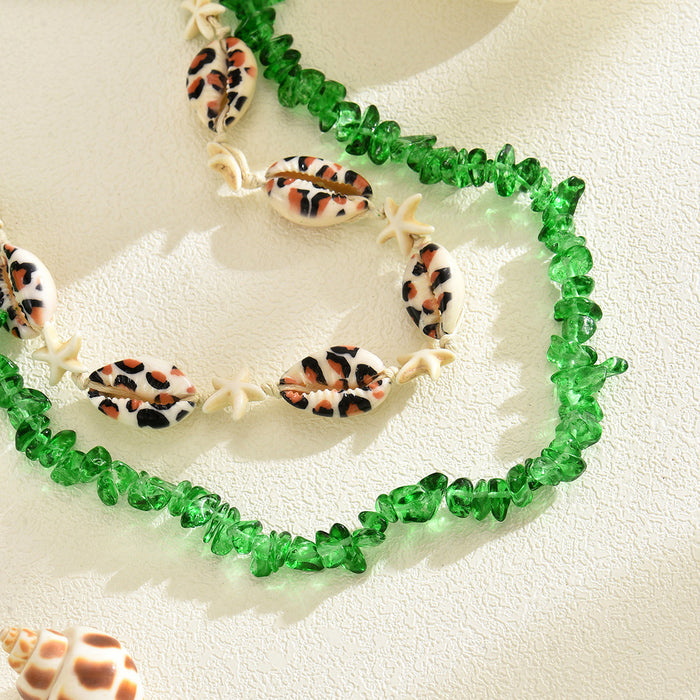 Wholesale Shell Starfish Gravel Necklace Seaside Wear Accessories Necklace