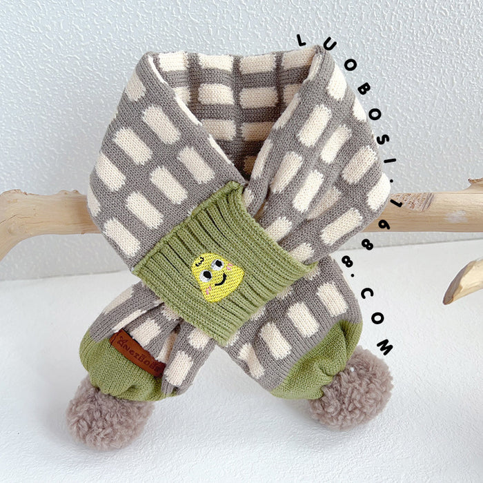 Wholesale Baby Hat Winter Baby Ear Protection Hat Children' s f One-piece Two-piece Hat Boys and Girls Wool Knitted Hat