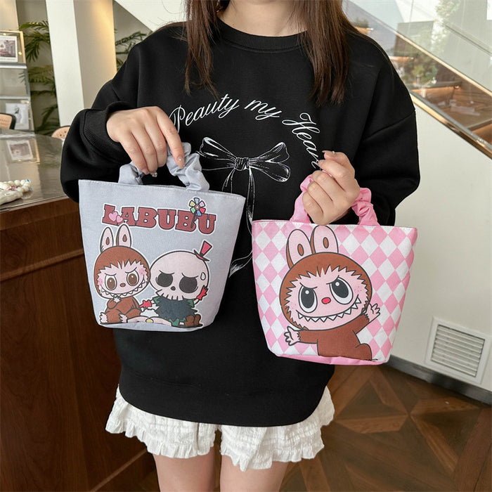 Wholesale Cloth Creative Cartoon Cute Cotton Handbag Korean-style High-value Portable All-match Bucket Bag