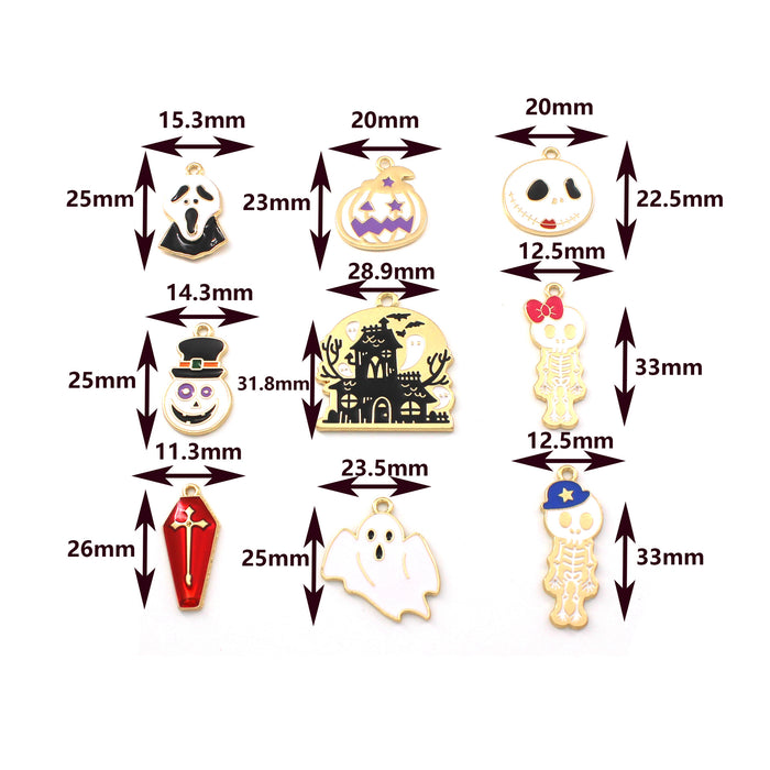 Wholesale 10cs   series diy alloy oil earrings pendant accessories factory direct sales