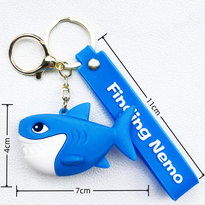 Wholesale Cute PVC Cartoon Ocean Animal Keychains