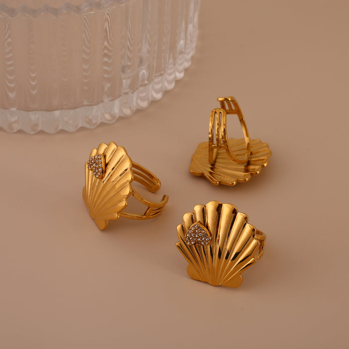 Wholesale Original Design: Stainless Steel Open End Ring with Diamond, Fashionable and High end Haibei Ring Wholesale